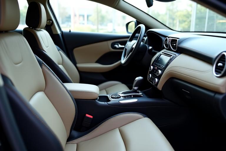 Voiture préparée pour la vente avec un intérieur impeccable